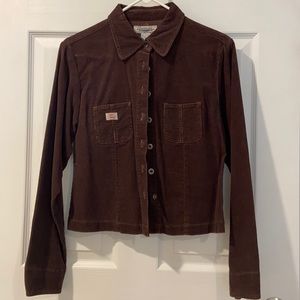 GASOLINE Cotton Brown Corduroy Jacket Size M